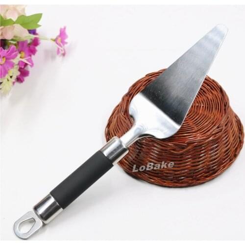 High quality silicone coating stainless steel trigon curved shovel equipment pizza tools BBQ baking function kitchen gadgets