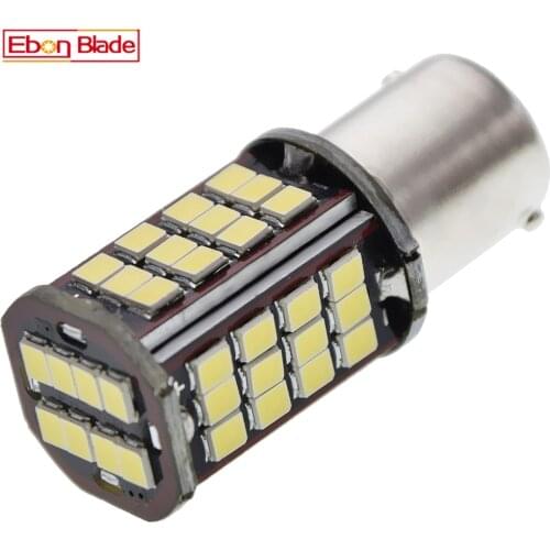 1Pcs 6V 6 Volt 1156 BA15S Car Motorcycle LED Signal Lamp 56SMD 2835 P21W Backup Reverse Brake Turn Light Globe Bulb White 6000K