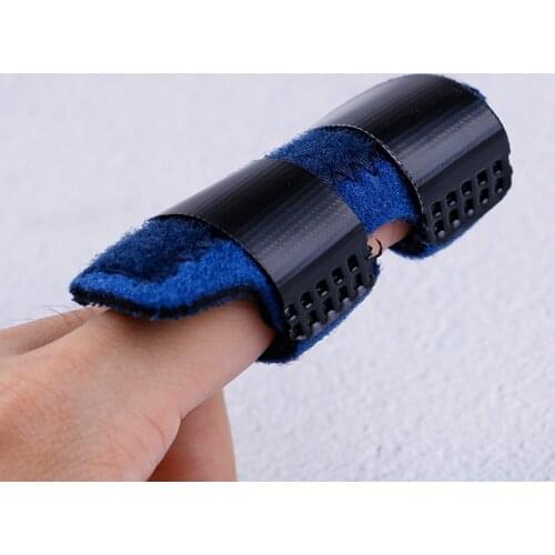 1Pcs Pain Relief Aluminium Finger Splint Fracture Protection Brace Corrector Support With Adjustable Tape Bandage