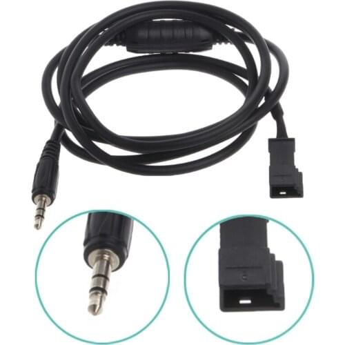 3 Pin 3.5mm Jack AUX Adapter Radio Interface Cable For BMW BM54 E39 E46 E53 X5 AUX Cable for any standard jack music players