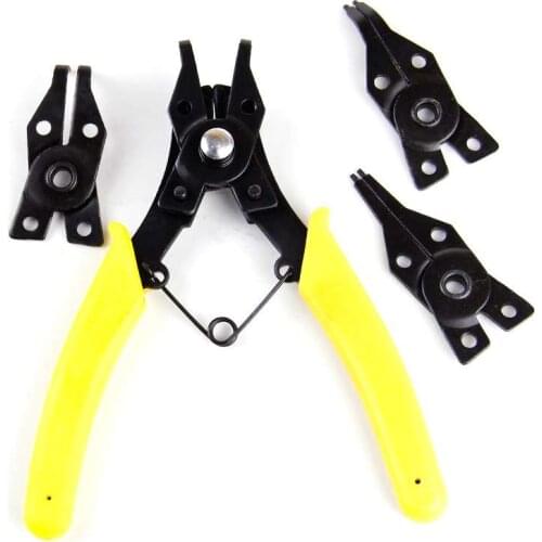 4 IN 1 Multifunctional Snap Ring Pliers Multi Tools Internal External Ring Remover Retaining Circlip Pliers free shipping