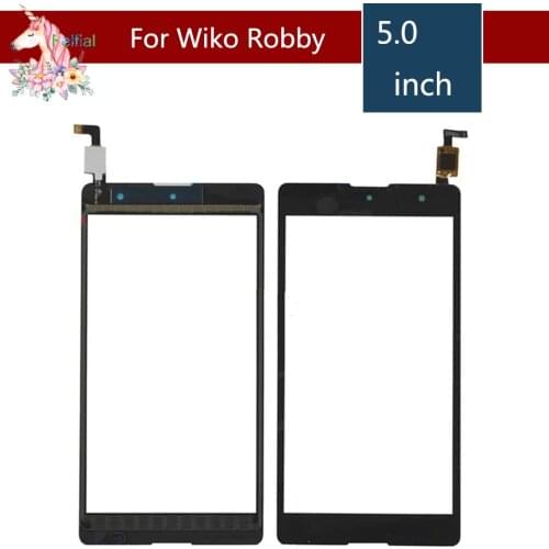 5.0" For Wiko Robby LCD Touch Screen Digitizer Sensor Outer Glass Lens Panel Replacement Black