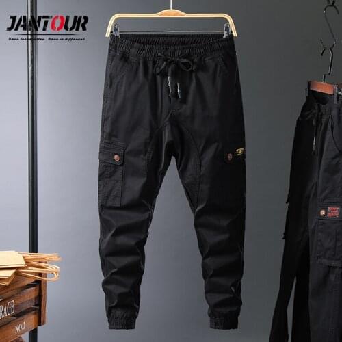 Cargo Pants Men Autumn Winter Men Clothing Fashion Multiple Pockets Streetwear Black Joggers Men Sport Trouser Plus Size 6XL 7XL