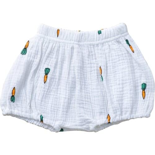 Baby Cotton Linen Blend Bloomer Shorts for Newborn Unisex Boy Girl