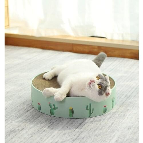 Cat Scratching Toy bowl-shaped Curved Claw Grinder Cat Kennel Corrugated pape S/M durable Pet Toys