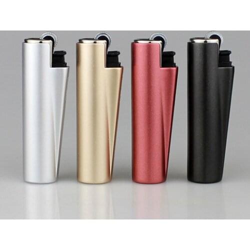 Classic Retro Slim Metal gas lighter Inflatable Butane Torch Grinding wheel Turbo cigarette Lighter Smoker Gifts NO GAS