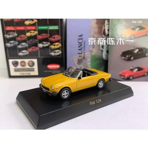 1/64 KYOSHO Fiat 124 LM F1 RACING Collection of die-cast alloy car decoration model toys
