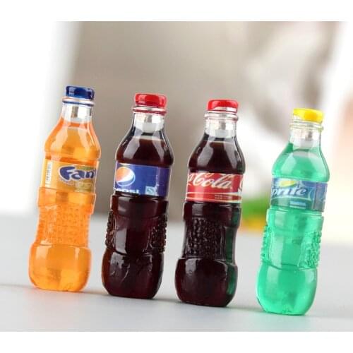 8Pcs Mini Soda Bottles For BJD Dolls Pretend Play Toy Decoration Doll Accessory
