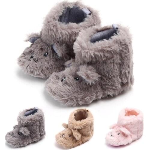 Unisex Baby Shoes For Boy And Girls Newborn Bootie Winter Warm Infant Toddler Crib Shoes Classic Floor First Walkers TS114