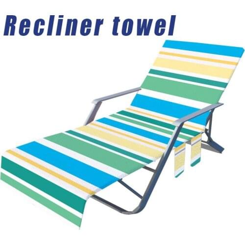 Extra Large Lounger Mate Beach Towel Sun Bed Chair Cover For Holiday Sand Stall Deck Chair Cover Sand Stall Deck Chair Towel HOT