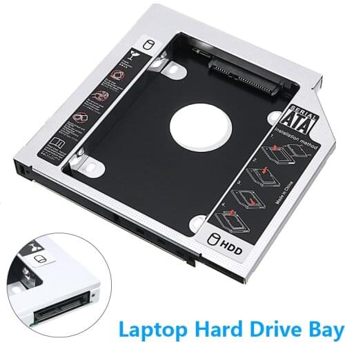 Durable Full-aluminum Laptop Hard Driver Bay Universal SATA HDD and SDD Hard Drives Bracket For CD/DVD-ROM Disks