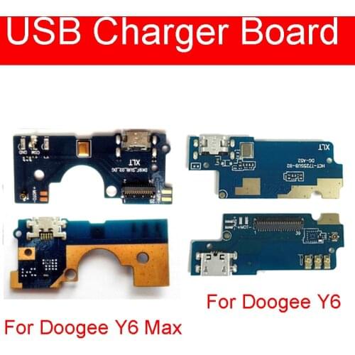 USB Charging Port Plug Board For Doogee Y6 Max Charger Jack Dock Connector Board Flex Cable For Doogee Y6 Replacement Parts