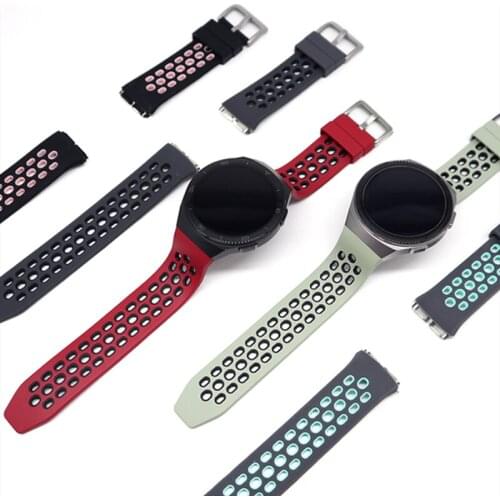 For Huawei Watch GT 2e Silicome Strap on GT2e Replacement WristBand 22mm Dual Color Bracelet Belt For GT2e Huawei SmartWatch