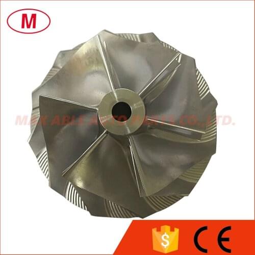 T04E 442476-0014 56.48/74.99mm 6+6 blades Turbo Billet compressor wheel/Aluminum 2618/Milling wheel for 452092-0001 Turbocharger