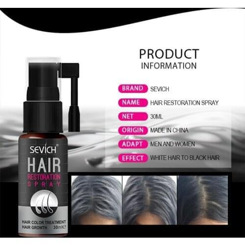 New Arrival Sevich 30ml Anti-Hair Loss Herbal Hair Restoration Spary Restores Natural Hair Color Hair growth Spray