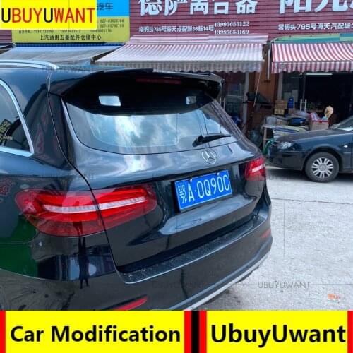 UBUYUWANT For Benz GLC X253 SUV Spoiler Rear Trunk Wing Spoiler For Benz W253 Glc 200 Glc300 ABS Material Spoiler 2015-2018