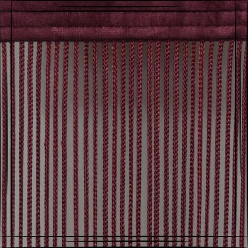 Gülpınar Curtain Maroon Thick Chain Rope Curtain