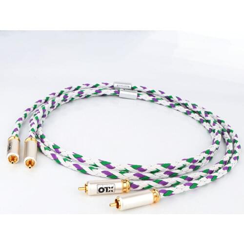 Pair 5N OFC Pure Copper Interconnect Cable With Nakamichi RCA Plugs