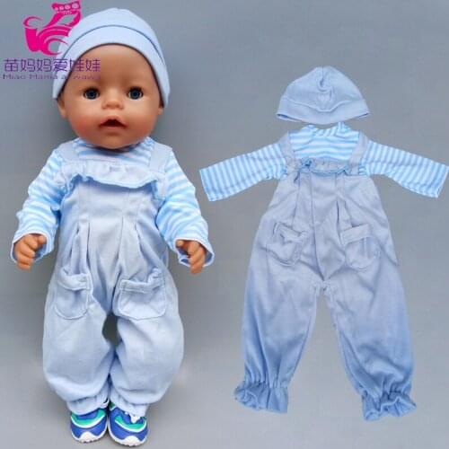 18 inch Baby new Doll pajama clothes for 43cm doll clothes children girl toys wearing