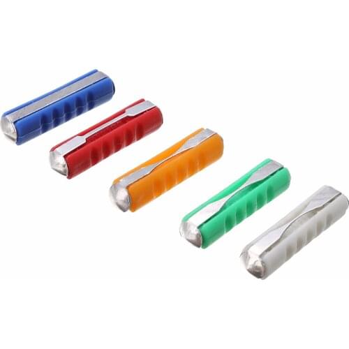 200pcs New Continental Fuses Mayitr Ceramic Torpedo Fuses 5/8/10/16/25AMP Assortment Kit with Plastic Case