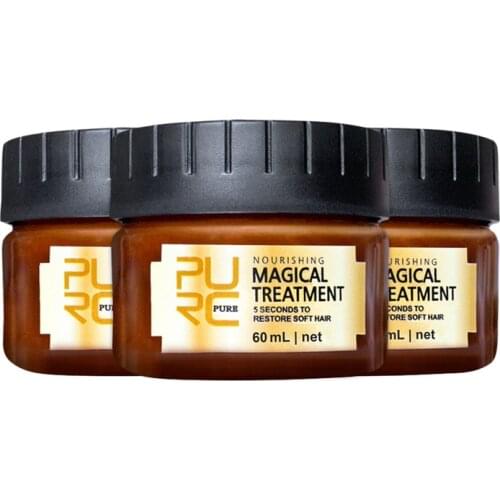 3/2/1PCS PURC Magical Hair Treatment Mask 5 second Repairs Damage Hair Root Soft Hair Tonic Keratin Hair & Scalp Treatment TSLM1