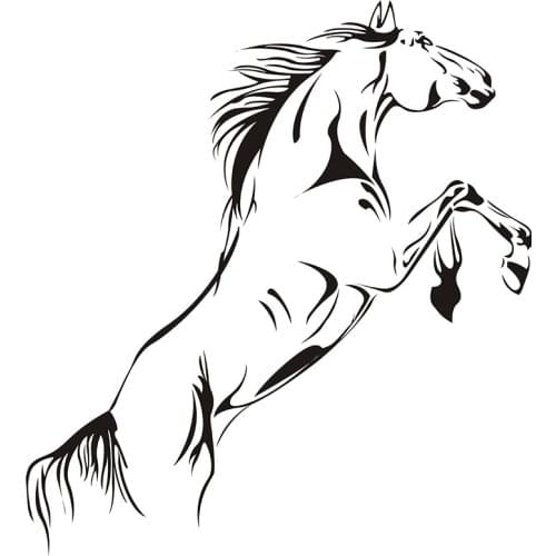 3D Horse Wall Stickers For Home Decor Living Room Creative Jumping Horse Wall Decal DIY Decorative Horse Wallpaper Easy Wall Art