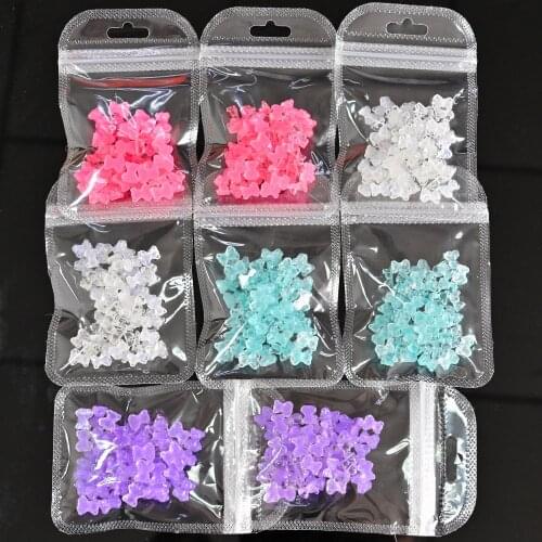 50pcs/lot Cute Resin Gummy Bear Nail Art Decorations Polish UV Gel DIY Ornaments Manicure Charms Acrylic 3D Accessories RF-S8