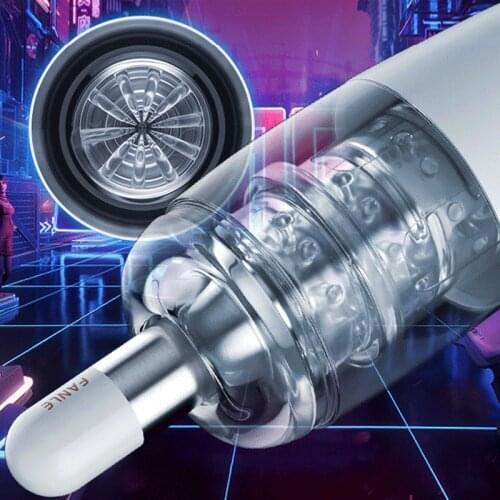 Automatic Male Masturbator Hands Free Stroker 10 adjustable frequencies Masturbator Cup Real Vagina Pocket pussy Sex Toy for Men