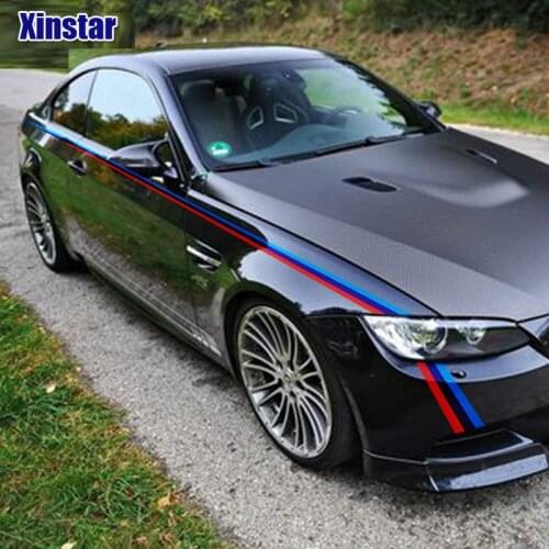 2pcs M Performance Car Body Decoration Sticker For BMW E36 E39 E46 E53 E60 E61 E64 E70 E71 E85 E87 E90 E83 F10 F20 F21 F30 F35