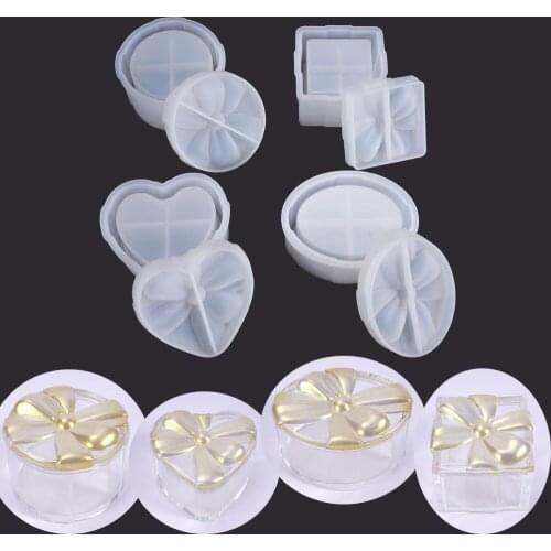 Butterfly Resin Silicone Mold Storage Box Mold For Jewelry Making Cut Mold DIY Crystal Epoxy UV Gift Box Jewelry Tools Moulds