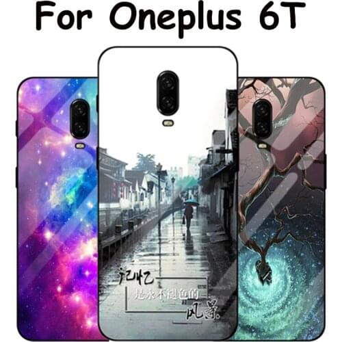 For Oneplus 6T case One plus 6T star Tempered Glass Cases For Oneplus 6 T 1+6T A6010 Protector Cover Shell Oneplus6T glass cover