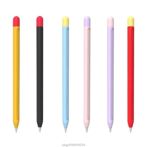 Tablet Touch Stylus Pen Protective Cover for Apple Pencil 2 Cases Portable Soft Silicone Pencil Case Accessory D10 20 Dropship