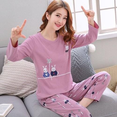 Kids Girls Long Sleeve Thin Pajamas Set Cartoon Pijamas Girls Nightwear Kids Pyjamas Casual Teens Homewear for Big Girls 11-16y