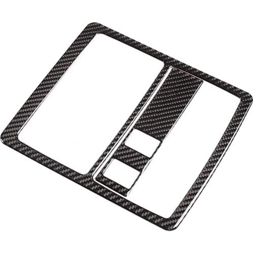 For Toyota Tacoma 2015-2020 Car Front Row Roof Reading Lamp Light Cover Trim Frame Carbon Fiber Sticker Accessories