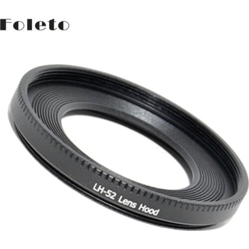 Foleto ES-52 Metal Lens Hood Shade LH-52 Camera Lens Protect for Canon EF-S 24mm F2.8 STM EF Canon 40mm EF f/2.8 STM