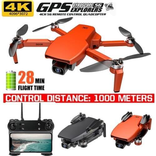 GPS Mini Drone with 5G Wifi FPV 4K HD Dual Camera Brushless Optical Flow RC Quadcopter Follow Me Folded Dron vs L108 EX5