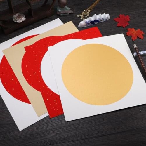 10 Sheets Chinese Rice Paper Card Half-Ripe Xuan Paper Thicken Soft Calligraphy Painting Paper Cards Lens Papers Carta Di Riso