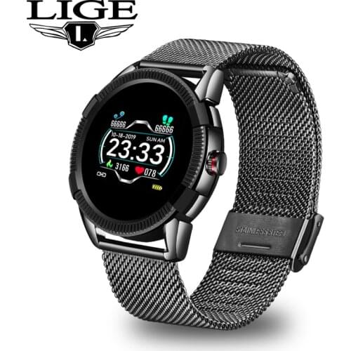 LIGE Smart Watch Men Smart Fitness Watch heart rate blood Pressure Monitor Pedometer for Android ios Sport Smart Watch Women