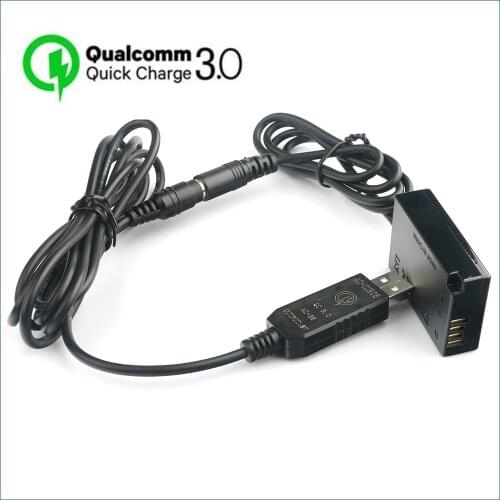 QC3.0 LP-E17 LP E17 Dummy Battery ACK-E18 DR-E18 DC COUPLER for Canon EOS 77D 200D 250D 750D 760D 800D 850D 8000D 9000D RP