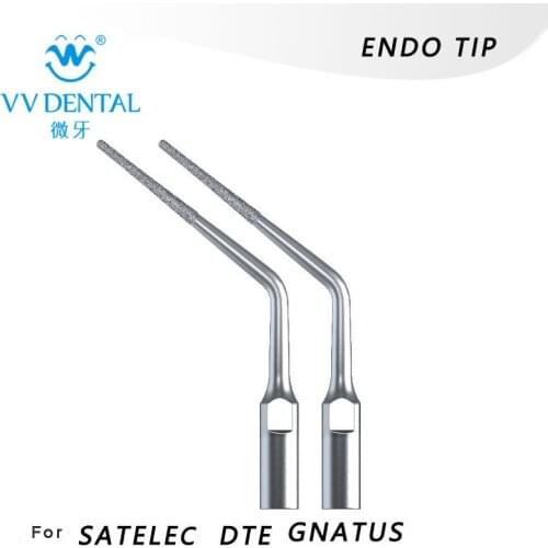Endodontic dental scaler tips with diamond coated for SATELEC DTE D1/D3/D5/D7 GNATUS dental lab handpieces