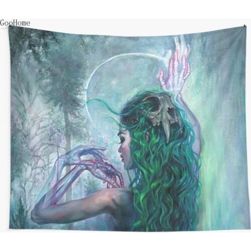 Shaman Bones Wall Tapestry Cover Beach Towel Throw Blanket Picnic Yoga Mat Home Decoration