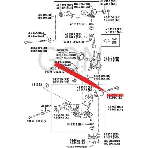 Right front suspension camber adjustment cam 2007-Toy ota LAN DCR UIS ERT UND RAS EQU OIA lower suspension screw
