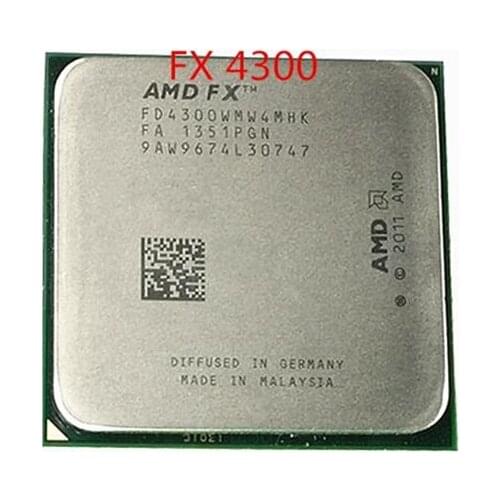 Free shipping AMD FX 4300 AM3+ 3.8GHz 8MB CPU processor FX serial