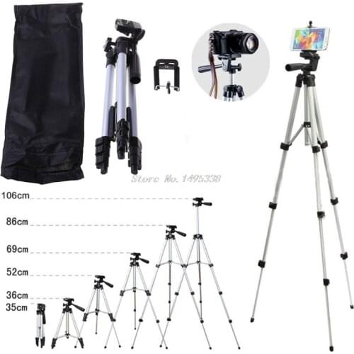 Professional Camera Tripod Stand Holder Mount+Bag For iPhone Samsung Cell Phone for Digital Camera tripods