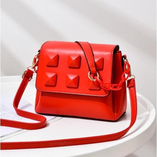 Candy Color Fashion Brand Women Bag 2021 New PU Leather Ladies Shoulder Bag Designer Chain Crossbody Bag Handbag Bolso Mujer