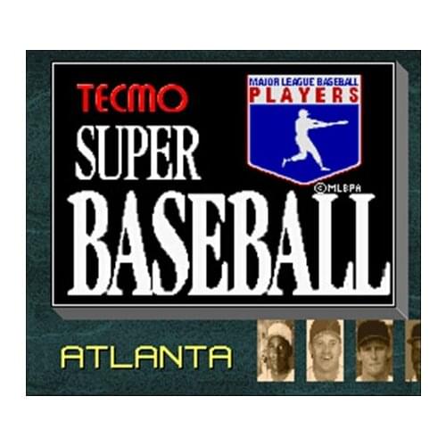 Tecmo Super Baseball NTSC Version 16 Bit 46 Pin Big Gray Game Card For USA Game Players