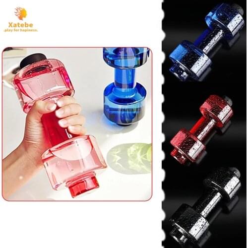 Body Building Water Dumbbell Unisex Adjustable dumbbells weights Water Bottle 550ml Leakproof Portable Bottle Fitness Dumbbell