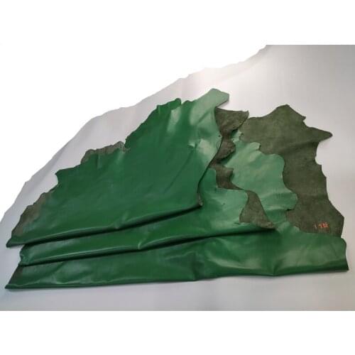 High quality green first layer sheepskin thin soft making clothing Genuine leather soft whole skin leather craft 0.5- 0.6mm