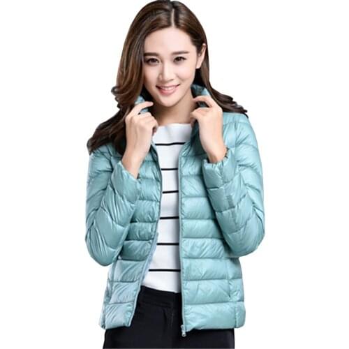 Women Winter Coat 2020 New Puffer Duck Down Jacket Ultralight Portable Down Coat for Women Female Winter Jackets Parka Outerwear