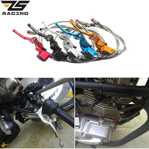 ZS Racing Hydraulic Clutch 1200mm Lever Master Cylinder For125-250cc Vertical Engine Off Road Motorcycle Pit Dirt Bike Motocross